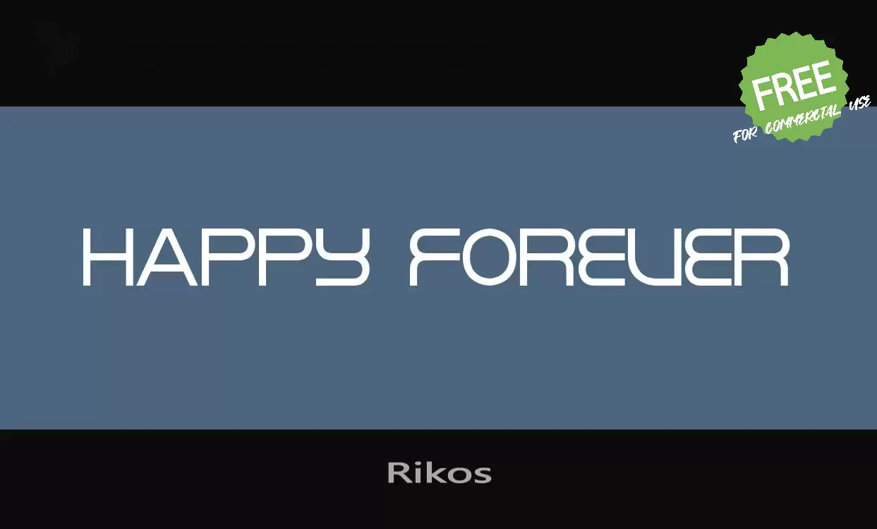 Font Sample of Rikos