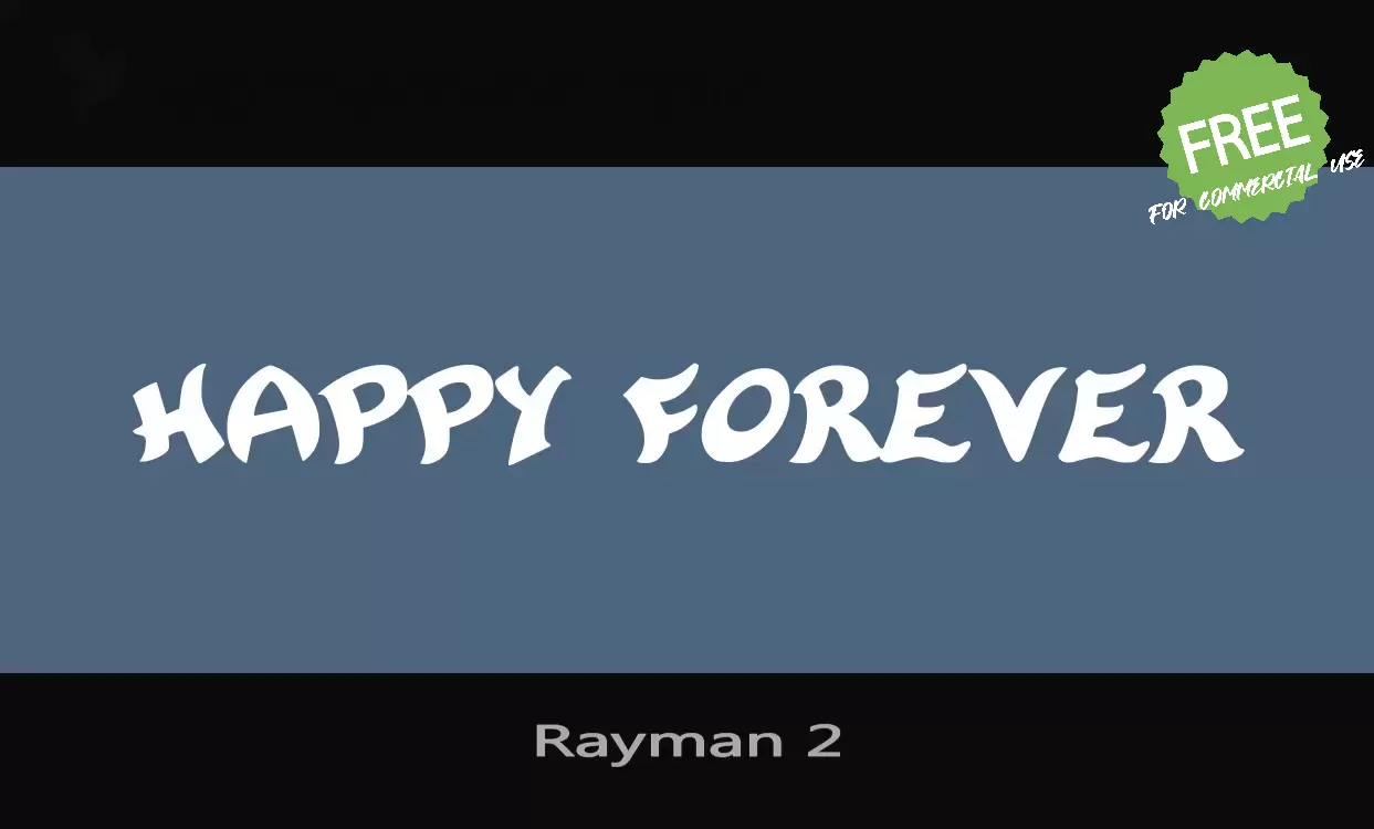 Font Sample of Rayman-2