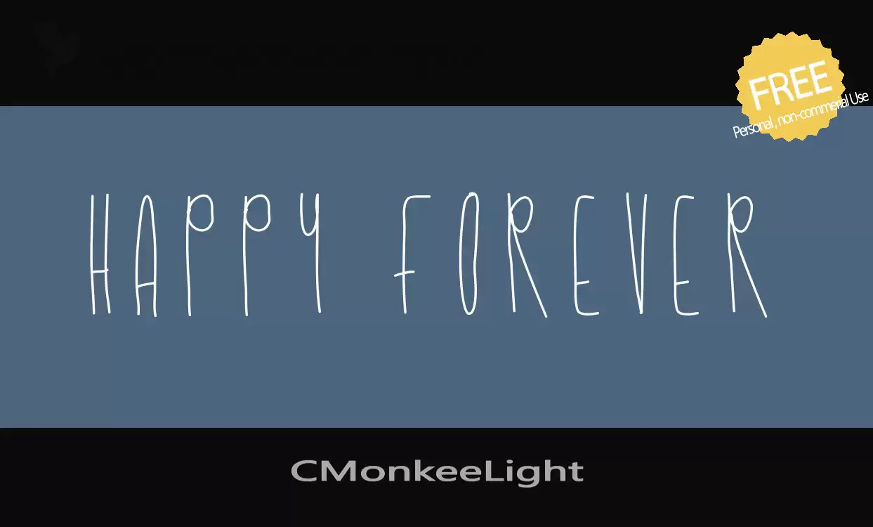 Font Sample of CMonkeeLight