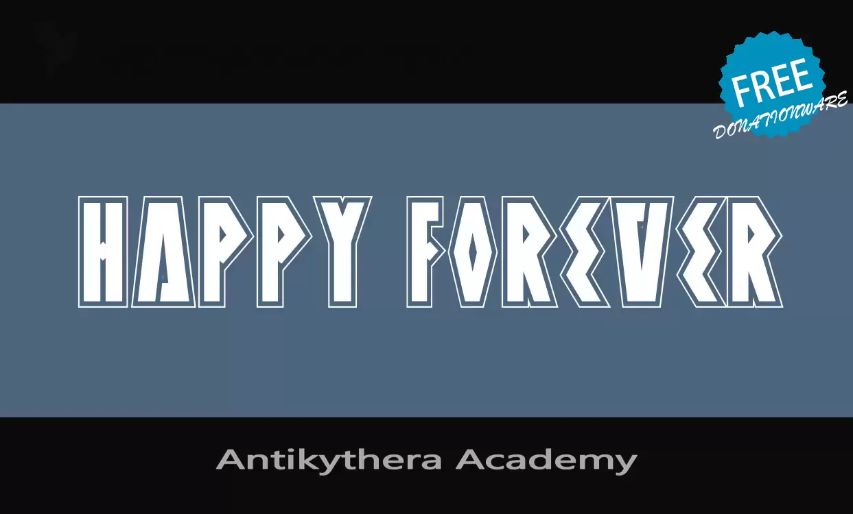 Font Sample of Antikythera-Academy