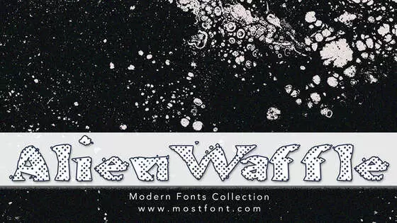 Typographic Design of AlienWaffle