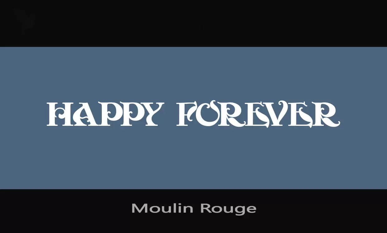 Font Sample of Moulin-Rouge