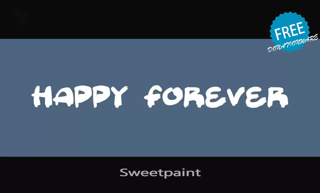 「Sweetpaint」字体效果图