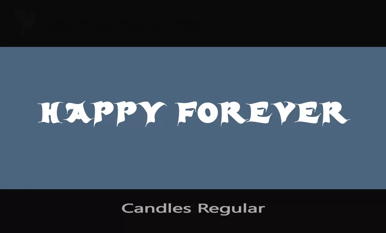 「Candles-Regular」字体效果图