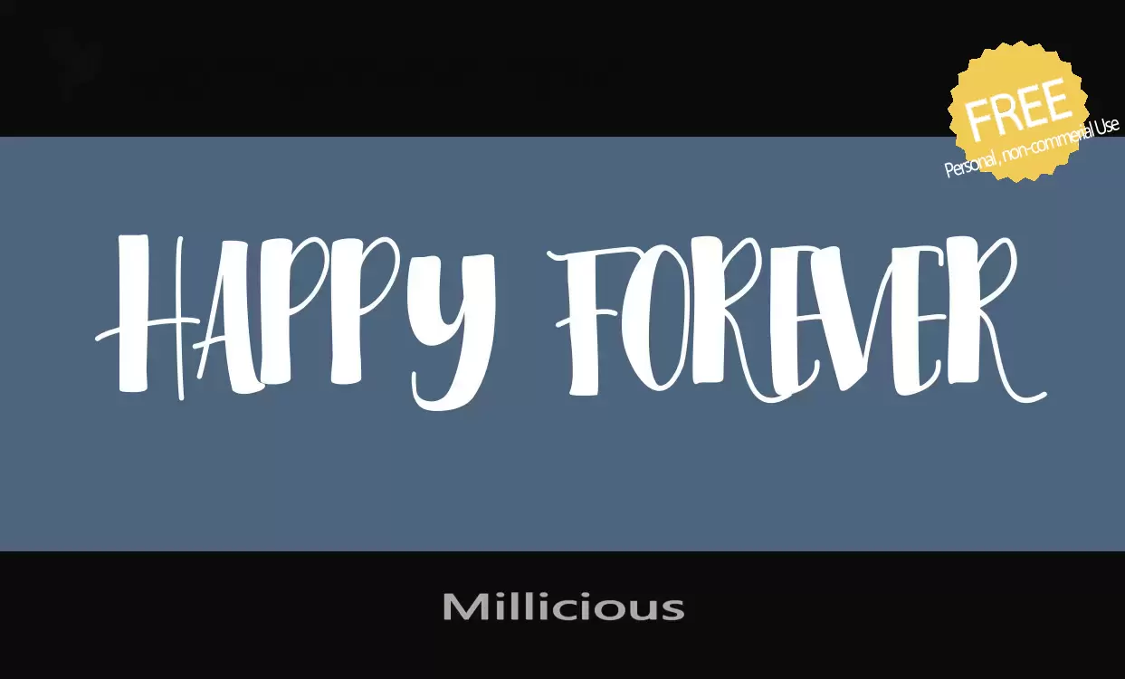 Font Sample of Millicious