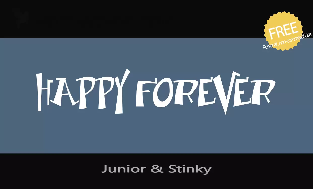 「Junior-&-Stinky」字体效果图