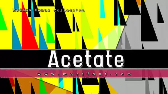 Typographic Design of Acetate