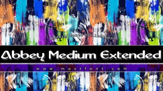 Typographic Design of Abbey-Medium-Extended