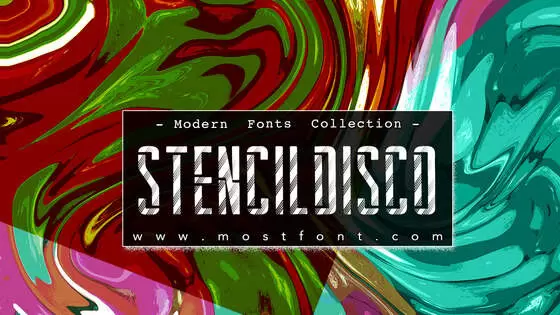 「StencilDisco」字体排版图片