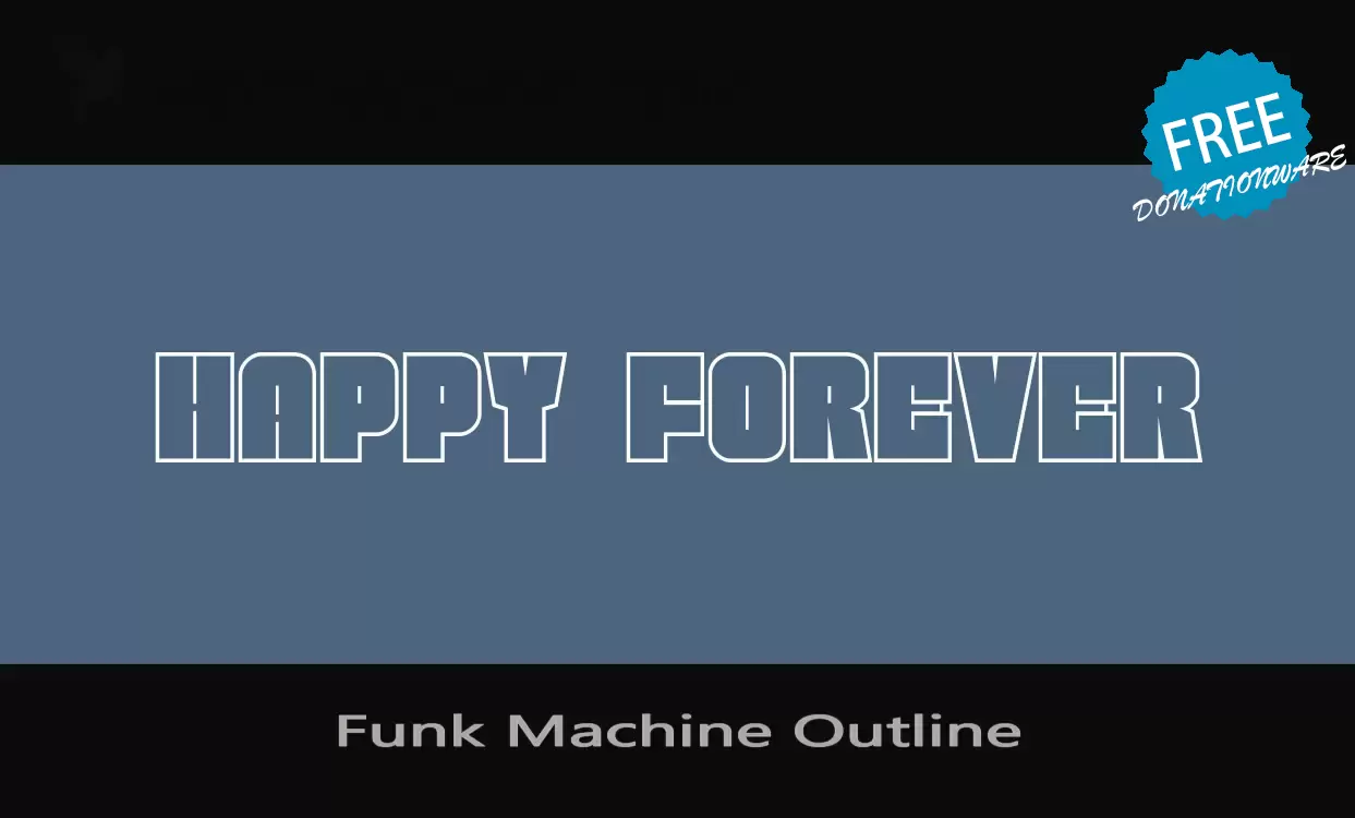 Font Sample of Funk-Machine-Outline