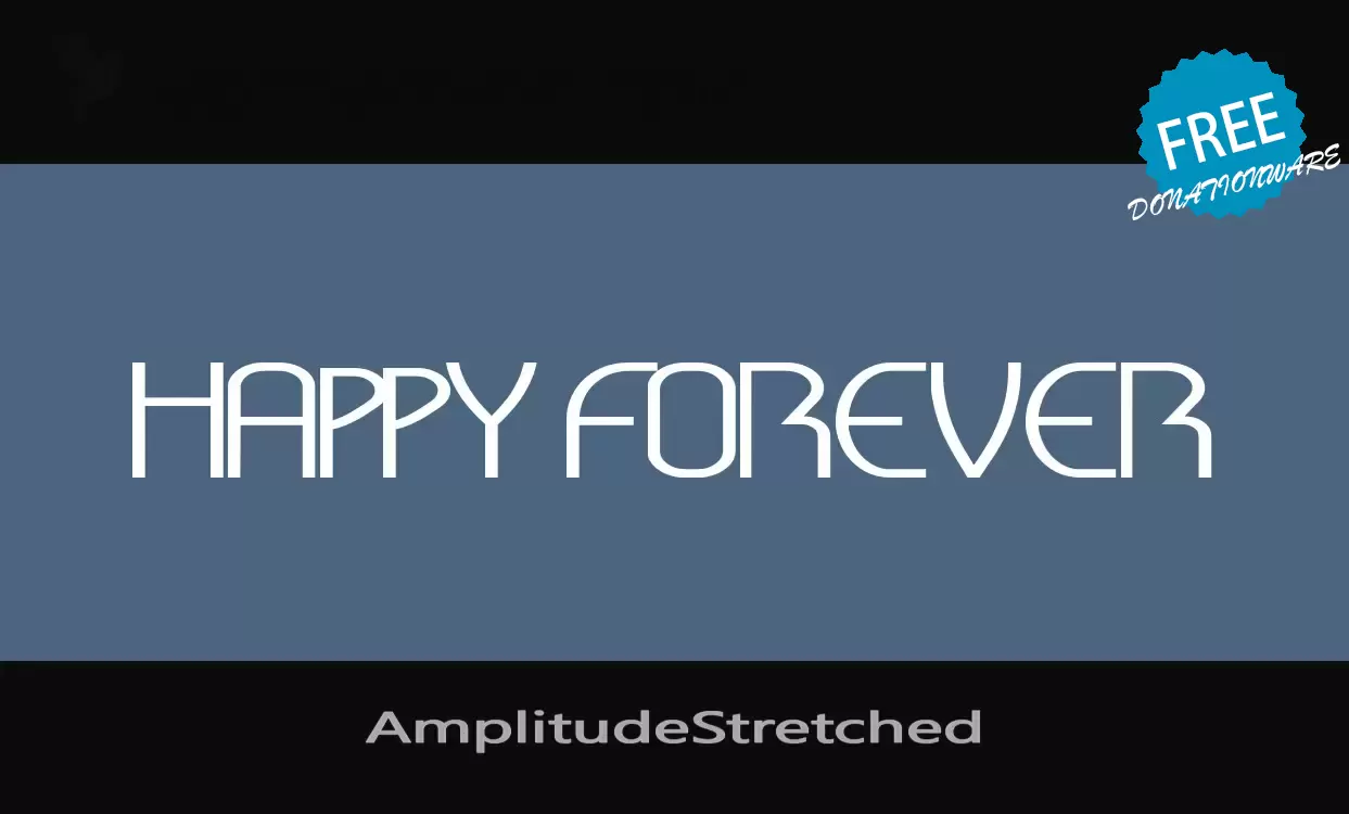 Font Sample of AmplitudeStretched