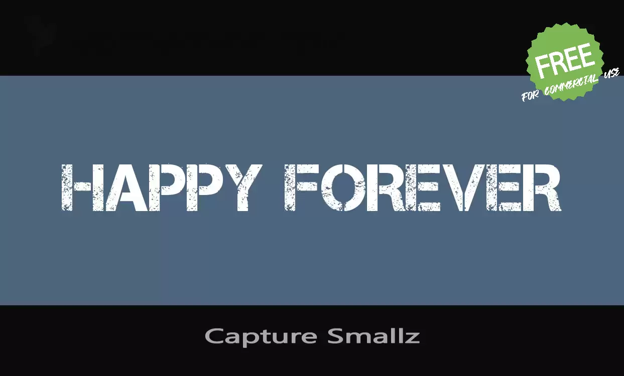 「Capture Smallz」字体效果图