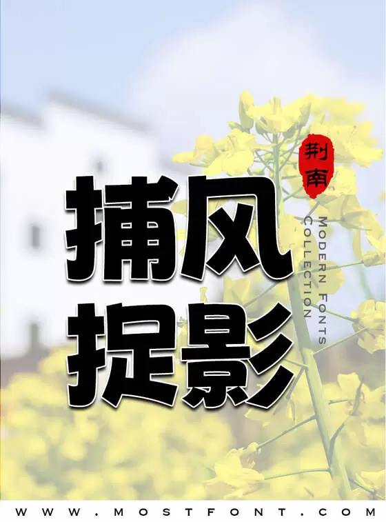 Typographic Design of 荆南波波黑