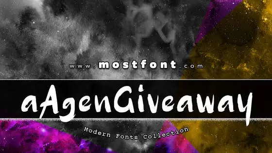 「A-Agen-Giveaway」字体排版图片