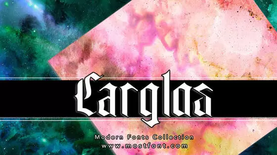 「Carglos」字体排版图片