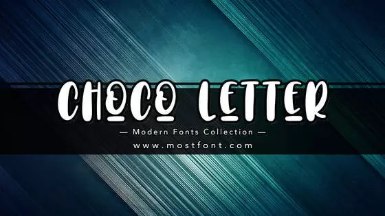 「Choco-Letter」字体排版图片