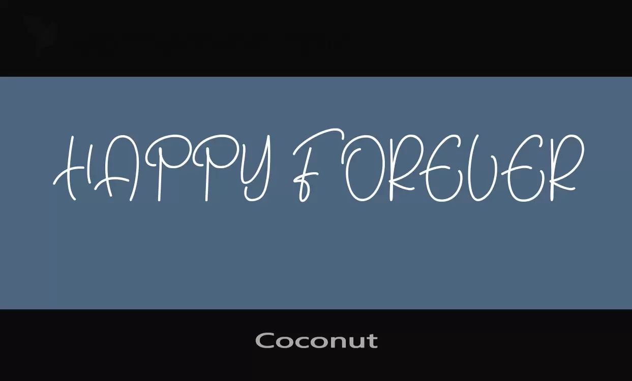 Font Sample of Coconut