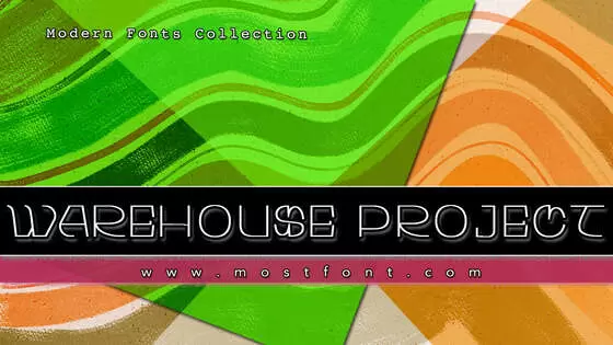 Typographic Design of WAREHOUSE-PROJECT