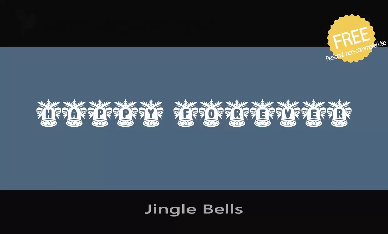 「Jingle-Bells」字体效果图