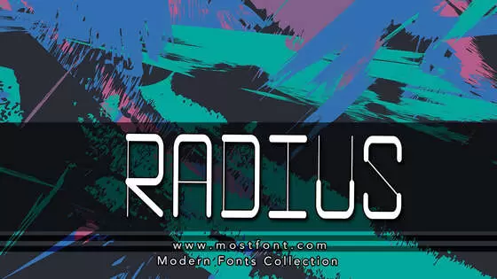 「RADIUS」字体排版图片