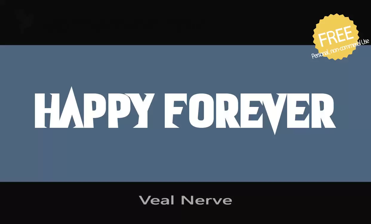 Font Sample of Veal-Nerve