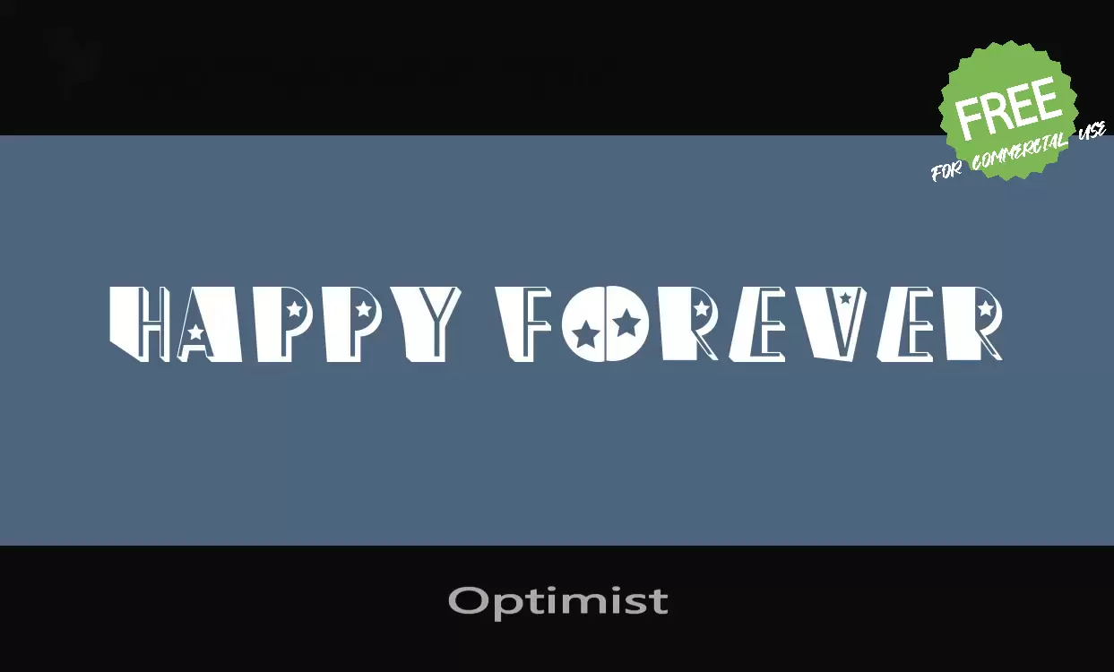 Font Sample of Optimist