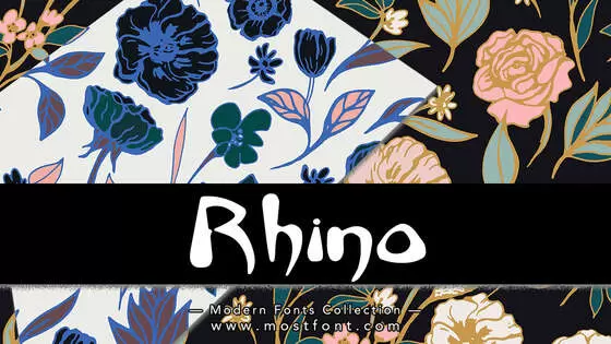 「Rhino」字体排版图片