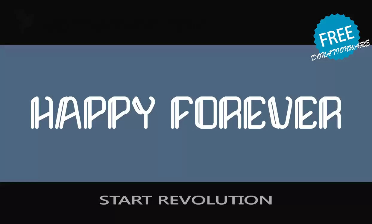 「START-REVOLUTION」字体效果图