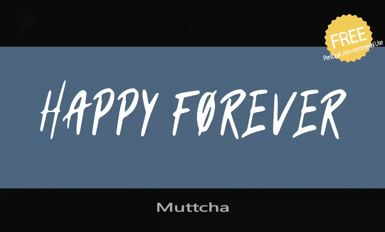 Font Sample of Muttcha