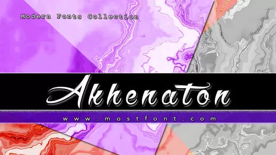 Typographic Design of Akhenaton