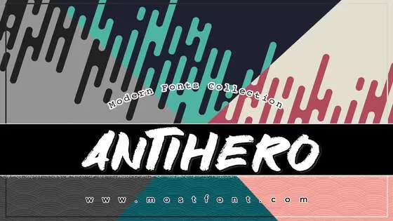 「Antihero」字体排版图片