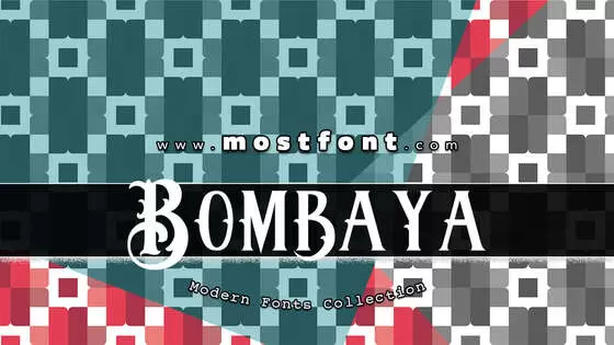 Typographic Design of Bombaya