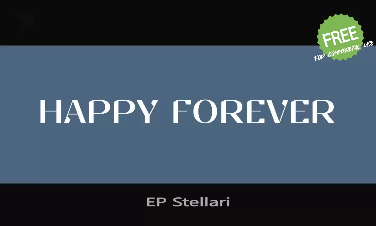 「EP-Stellari」字体效果图