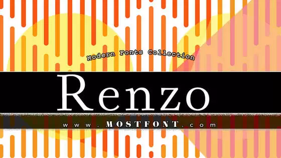 Typographic Design of Renzo