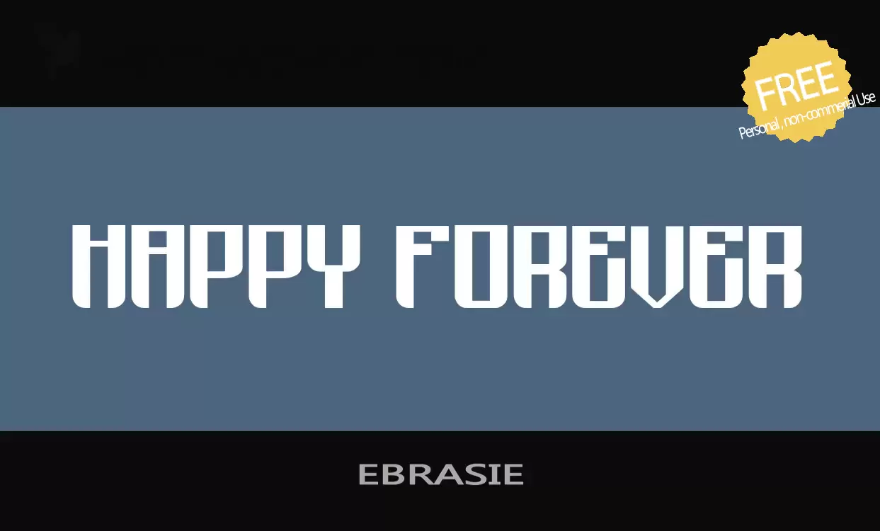 Font Sample of EBRASIE