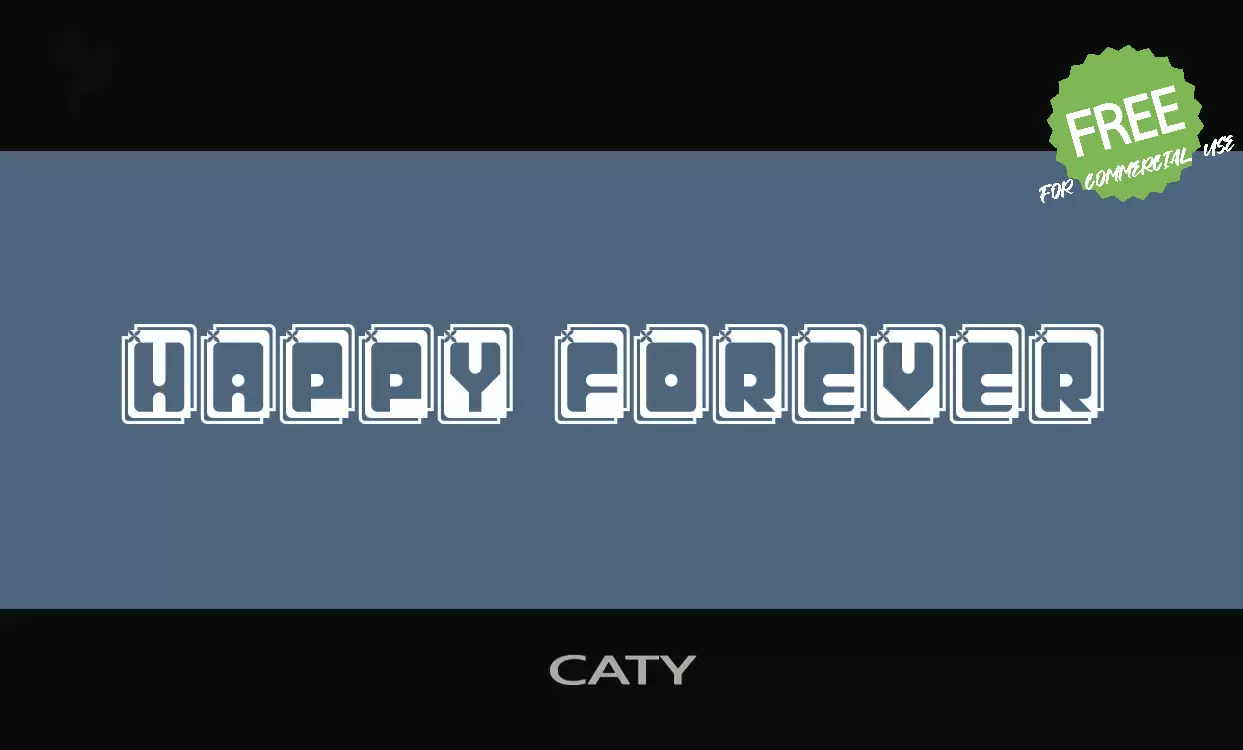 Font Sample of CATY