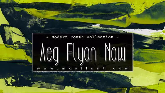 Typographic Design of Aeg-Flyon-Now