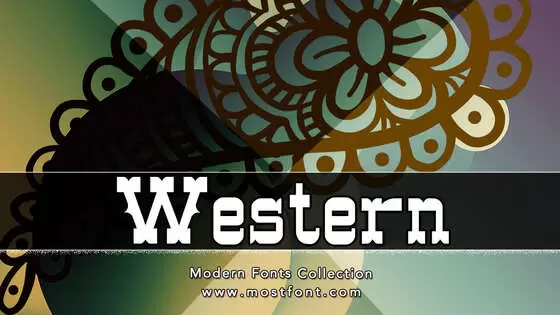 「Western」字体排版样式