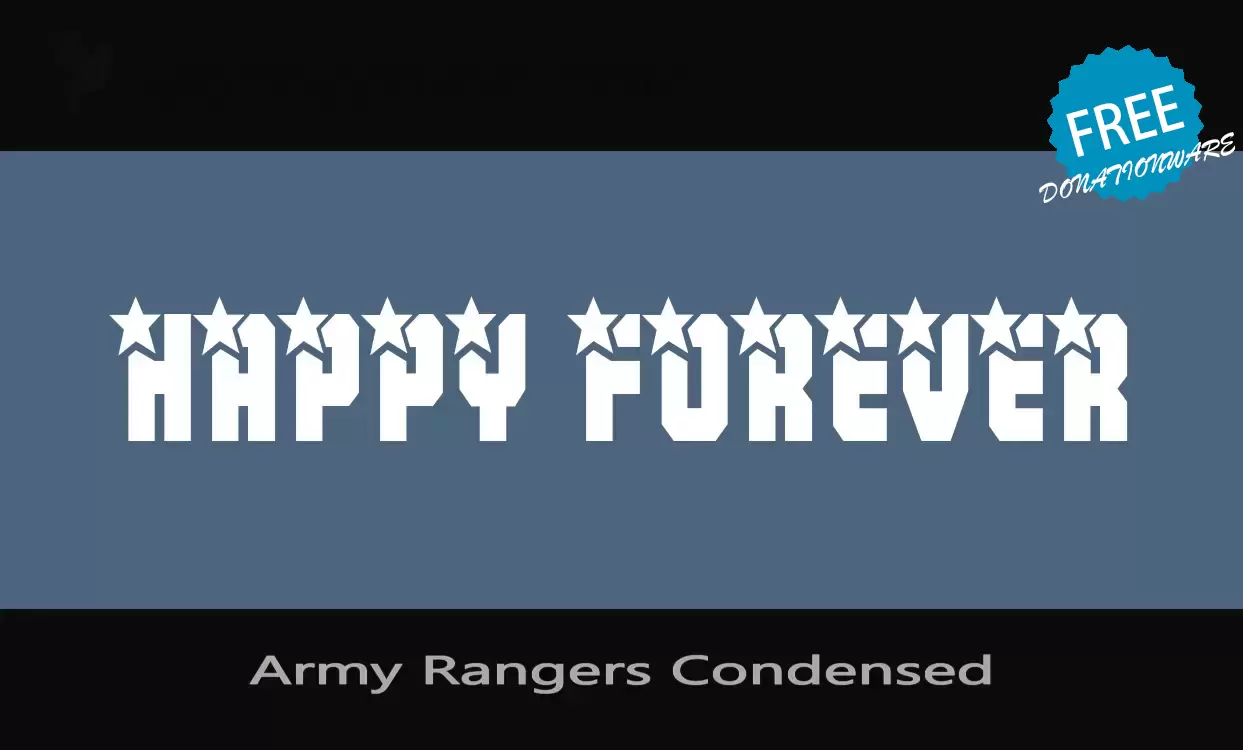 Font Sample of Army-Rangers-Condensed