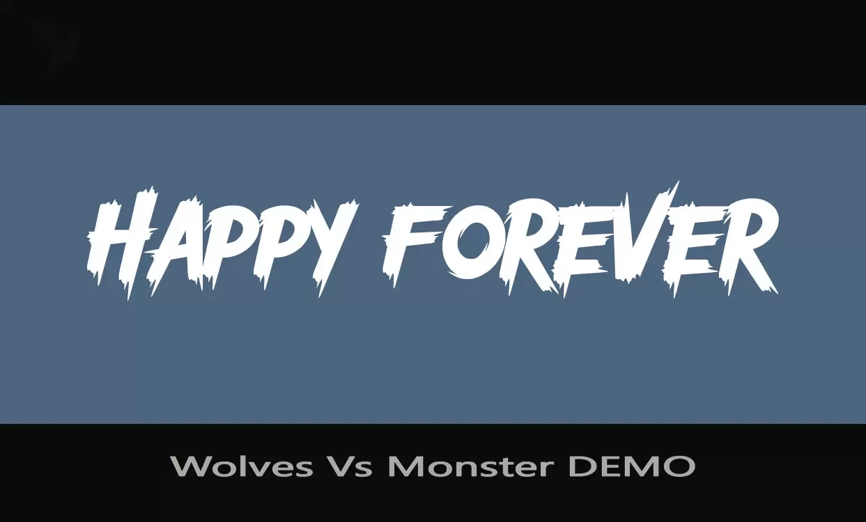 Font Sample of Wolves-Vs-Monster-DEMO