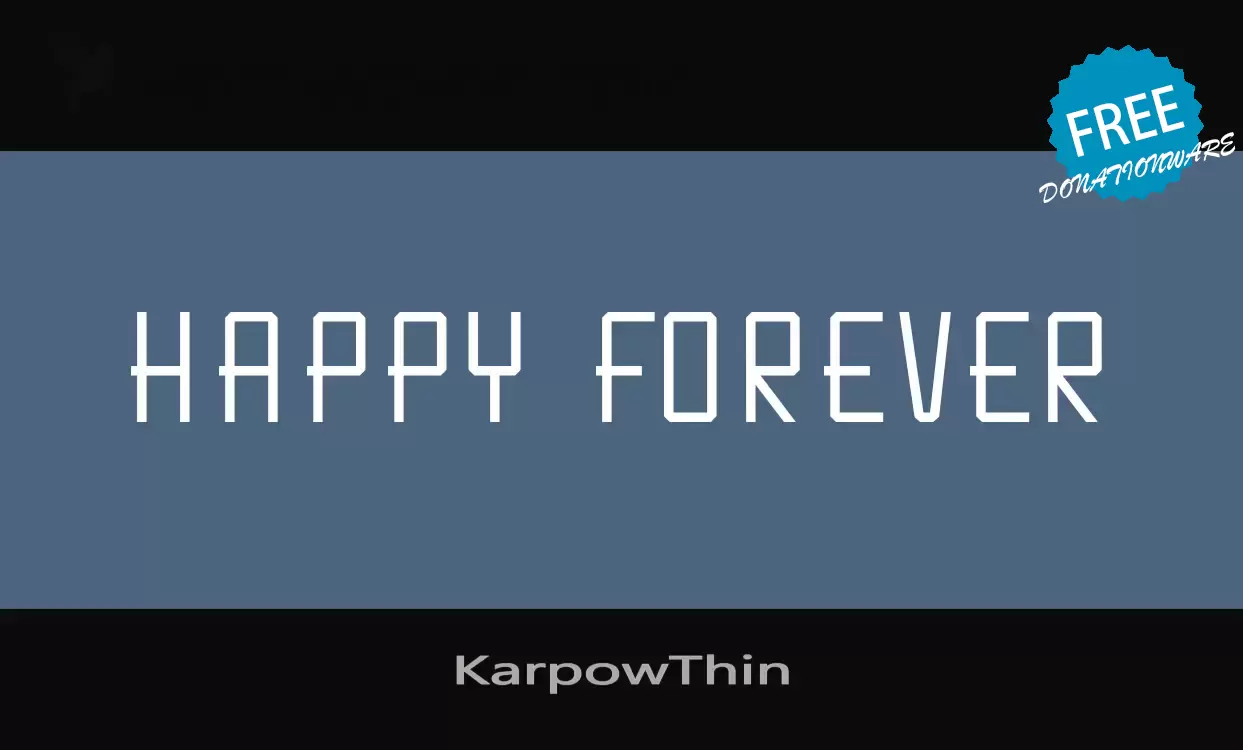 Font Sample of KarpowThin