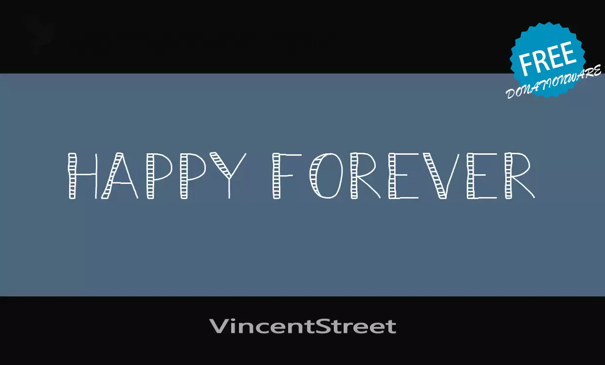 Font Sample of VincentStreet