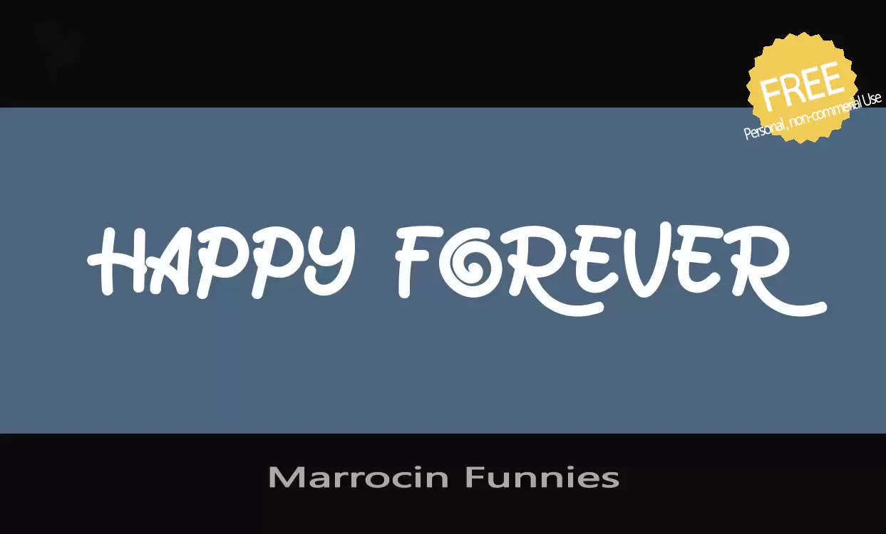 Font Sample of Marrocin-Funnies