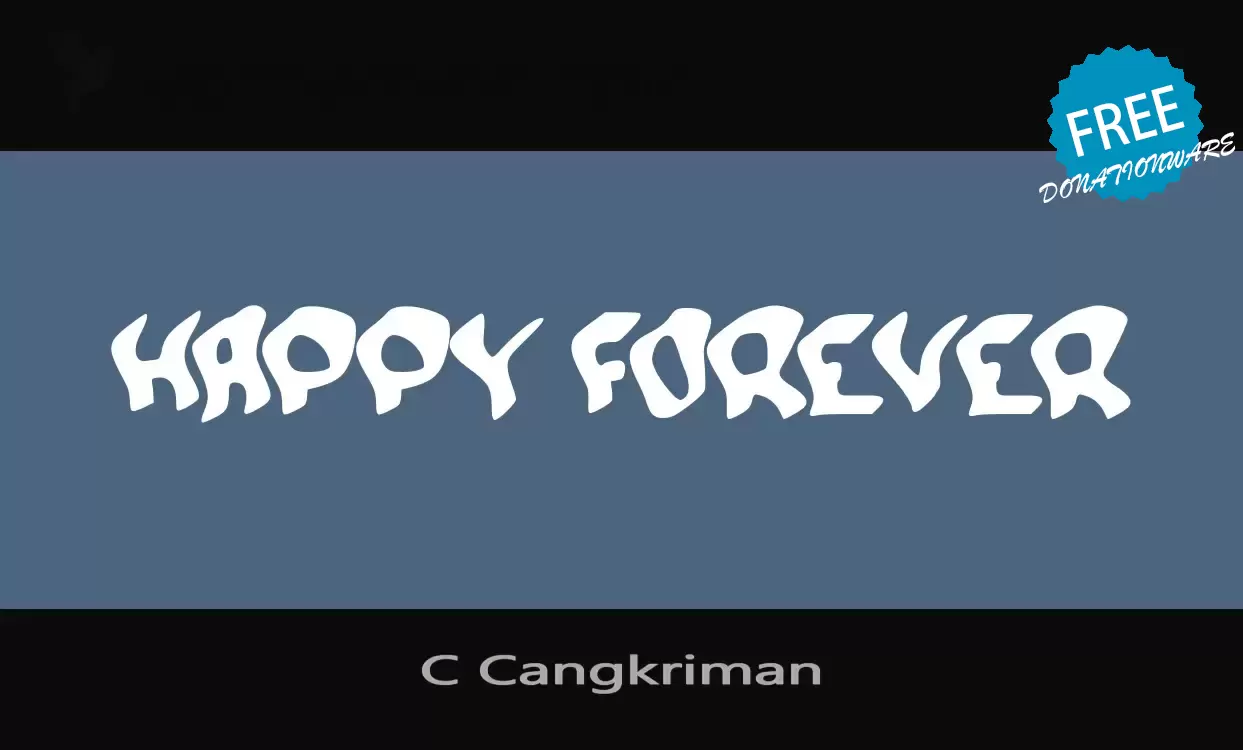 「C-Cangkriman」字体效果图