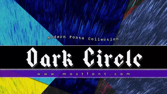 Typographic Design of Dark-Circle