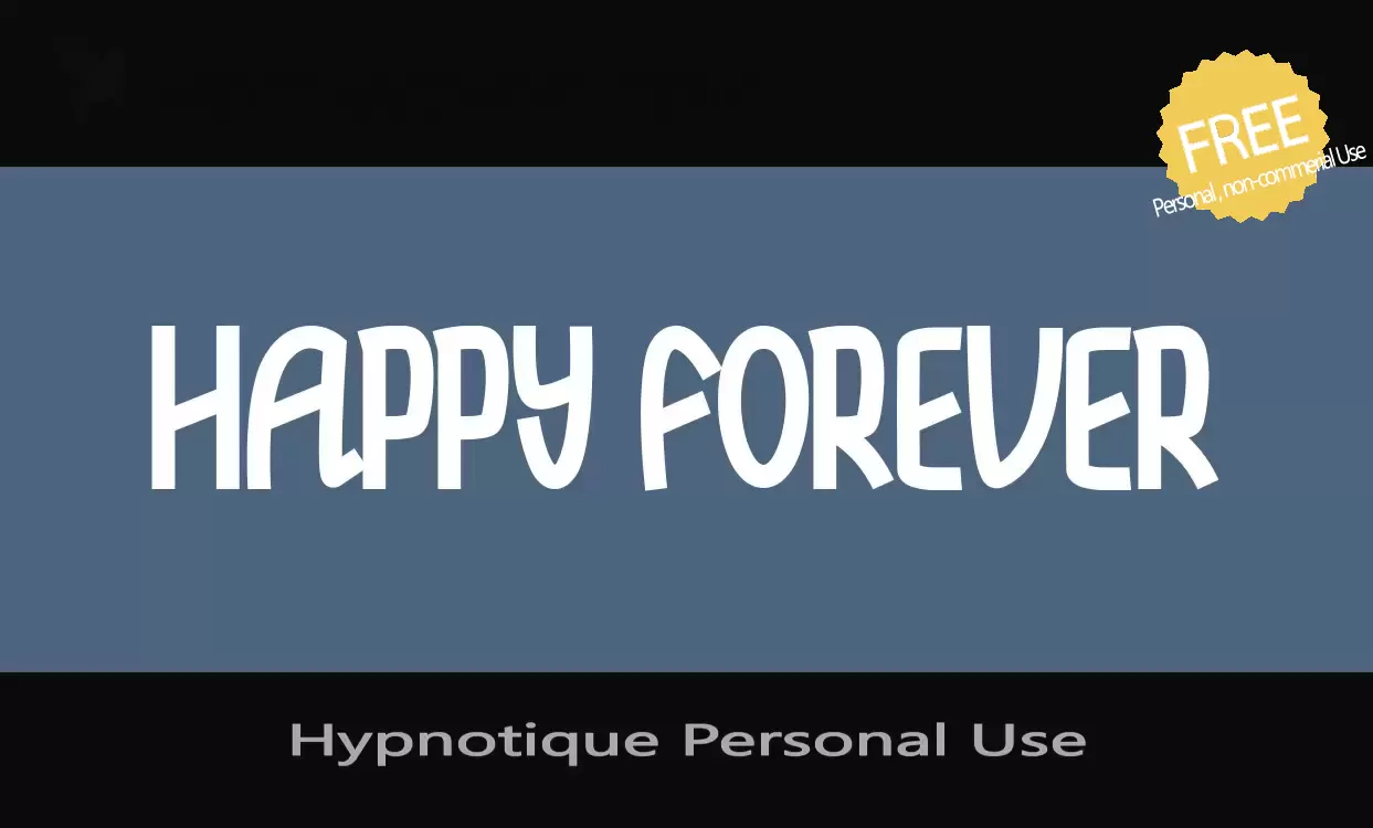 「Hypnotique-Personal-Use」字体效果图