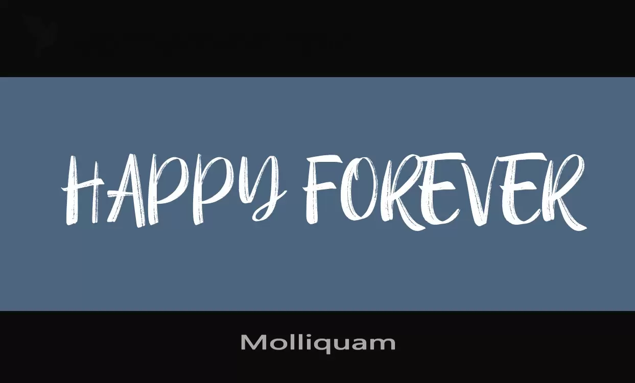 Font Sample of Molliquam