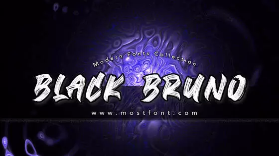 Typographic Design of Black-Bruno