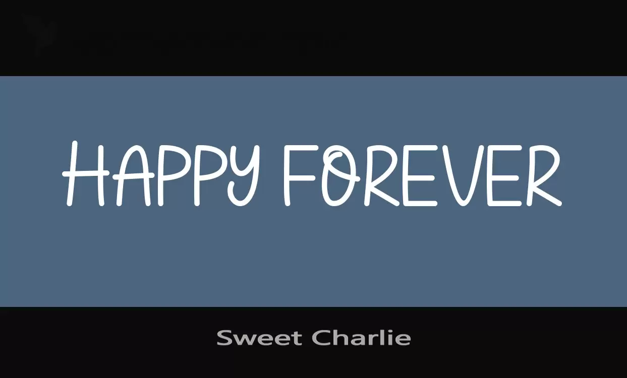 Font Sample of Sweet-Charlie