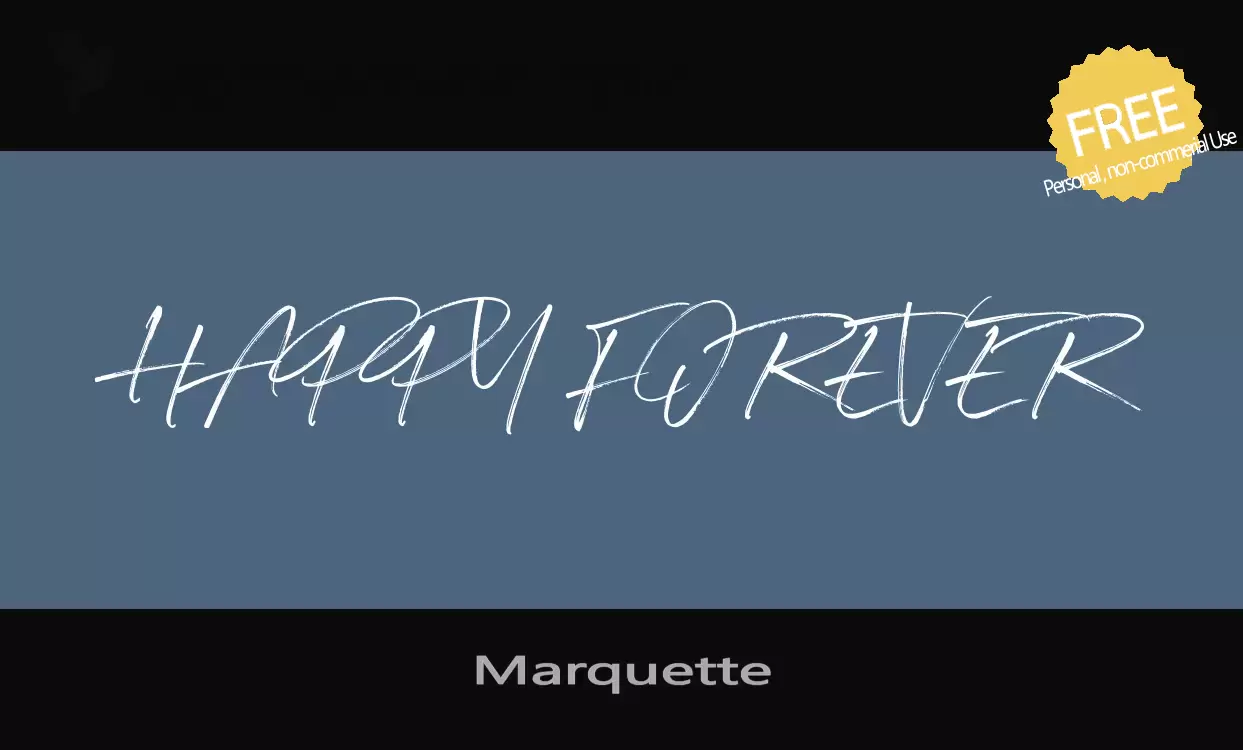 Font Sample of Marquette